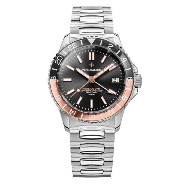 Venezianico Nereide gmt nero e rosè 3521504C