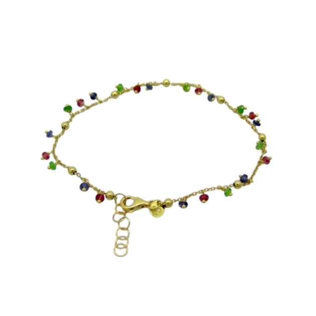 Bracciale in oro pietre naturali