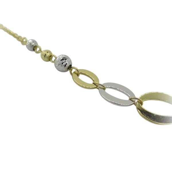Collana donna in oro giallo e bianco 18 ct