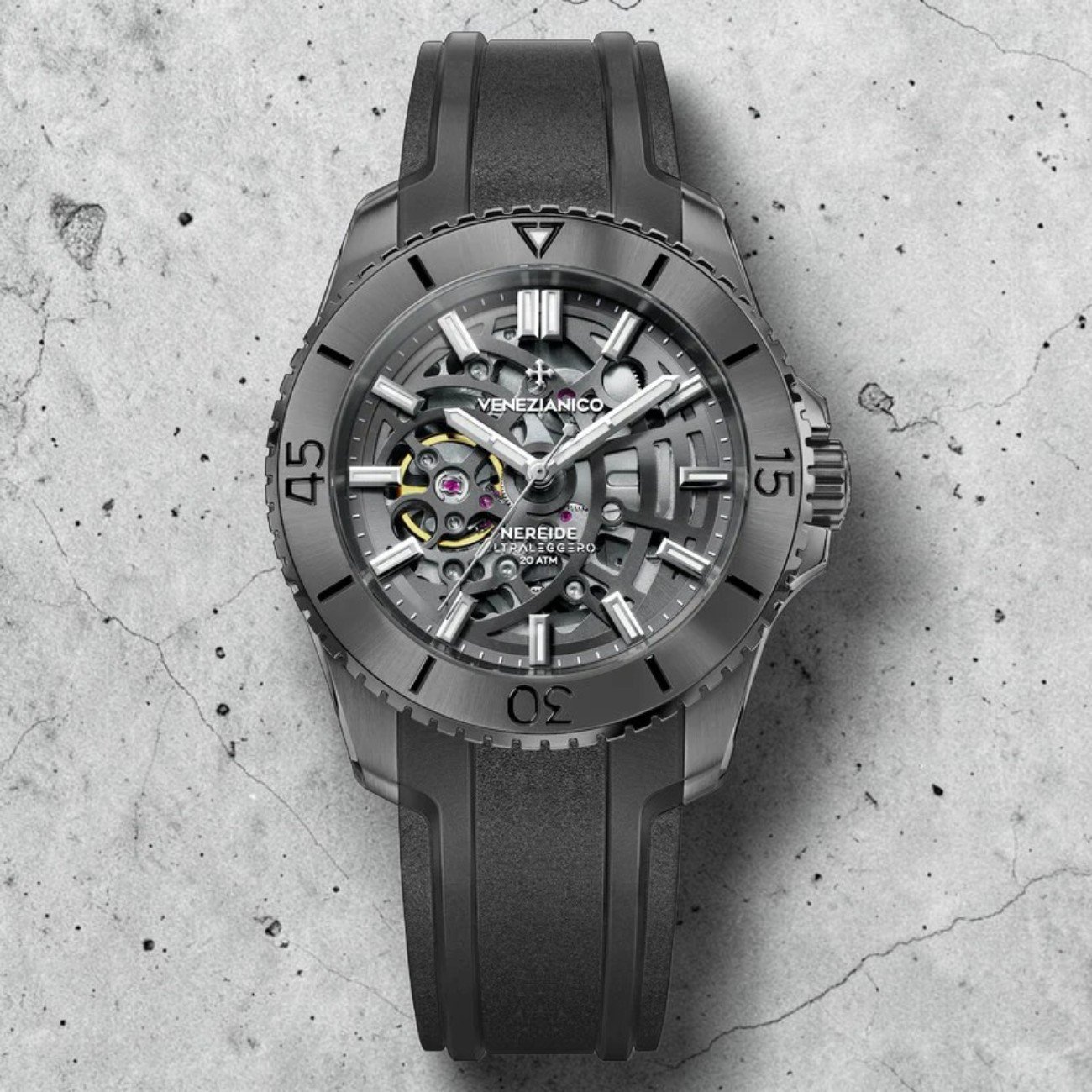 Venezianico Ultraleggero nereide Black Gunmetal Automatico 42 mm – 3921509