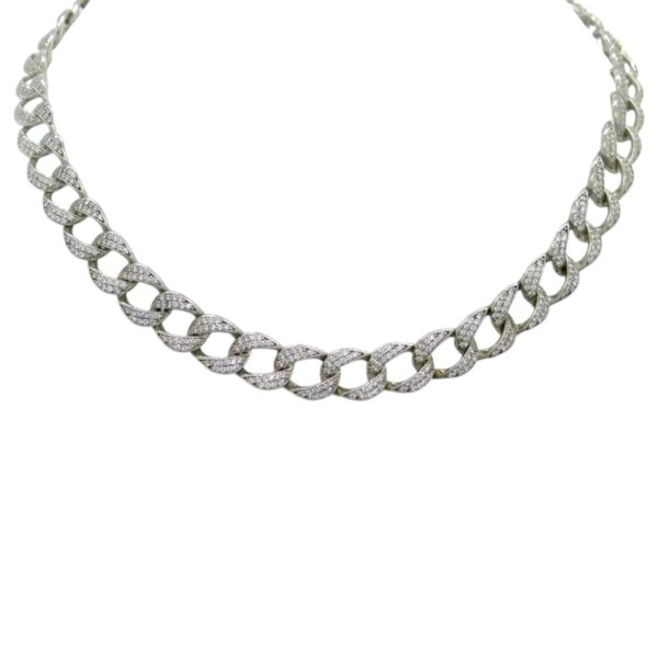 Collana groumette in argento e pietre