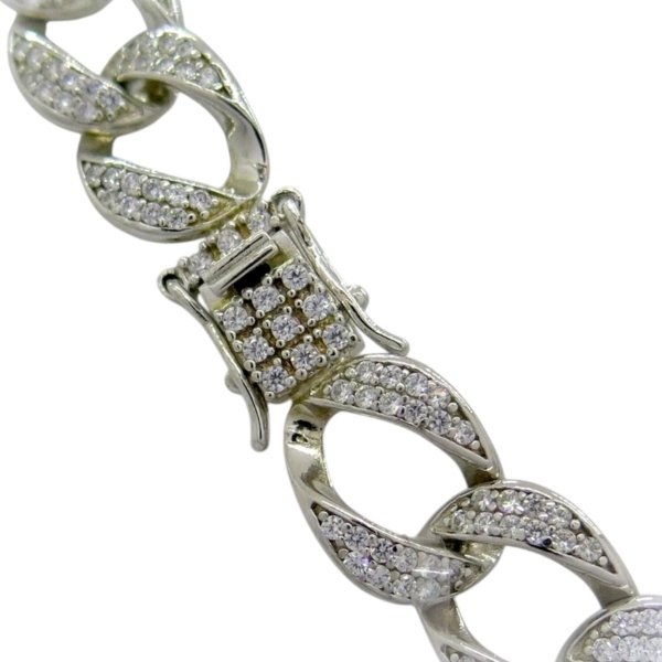 Collana groumette in argento e pietre