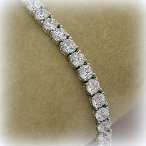 Bracciale tennis in argento 925 pietre 4 mm