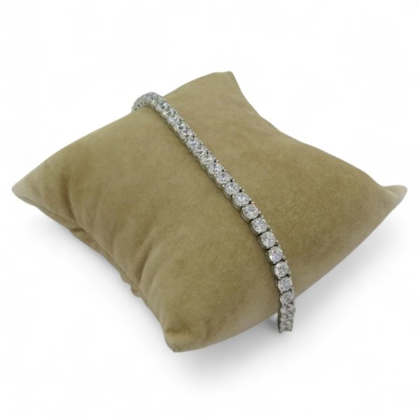 Bracciale tennis in argento 925 pietre 4 mm
