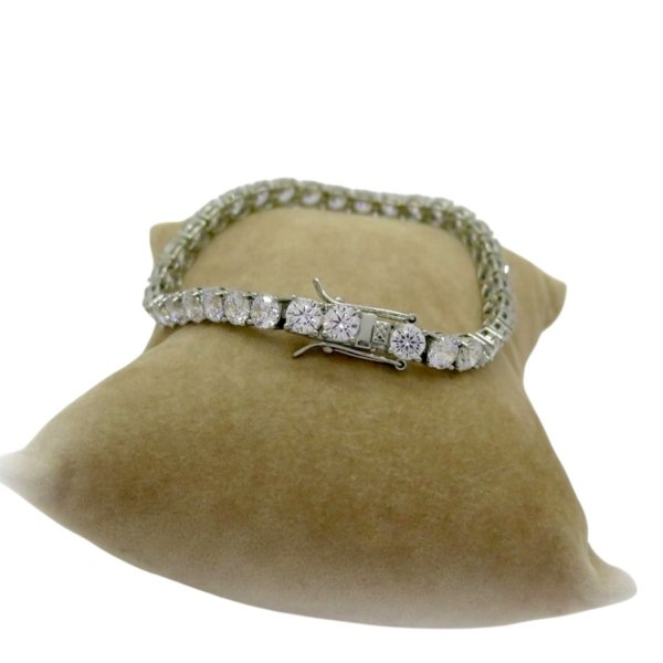Bracciale tennis pietre 5 mm in argento 925