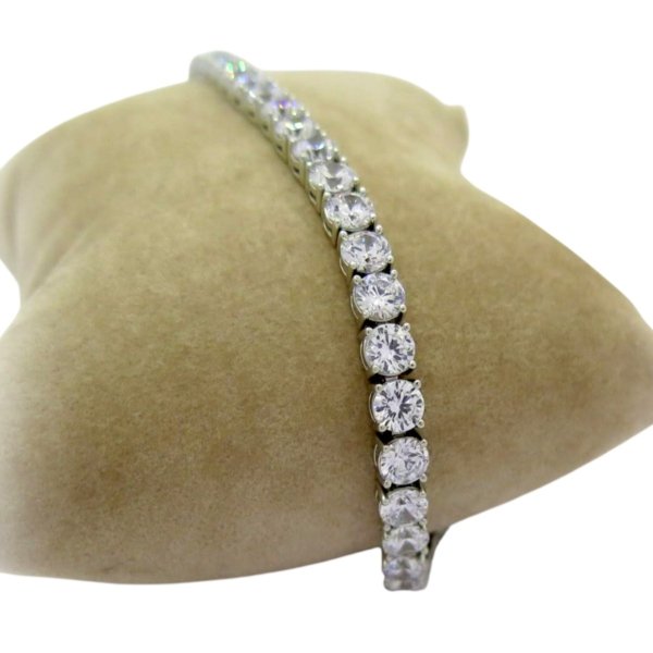 Bracciale tennis pietre 5 mm in argento 925