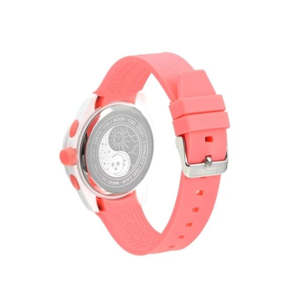 Orologio crono rosa madreperla cinturino in gomma Zzero ZZ9001L2
