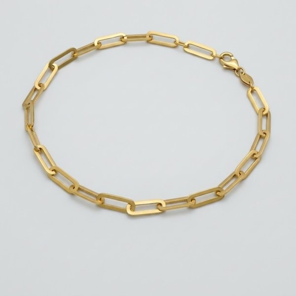 Bracciale catena moda in oro giallo 18 ct