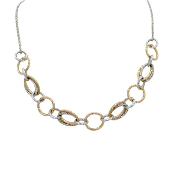 Collana Fraboso Argento Bicolore