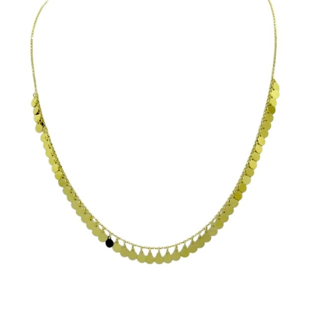 Collana gitana in oro giallo 18 ct
