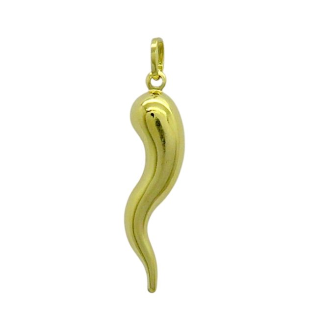 Ciondolo peperoncino grande in oro giallo