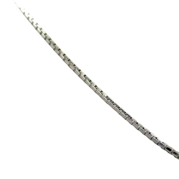 Collana catenina ottagonale in oro bianco 18 ct