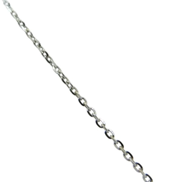 Collana ciondolo fiocco di neve in oro bianco 18 ct e zirconi