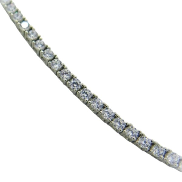 Collana tennis 2 mm in argento 925 e zirconi