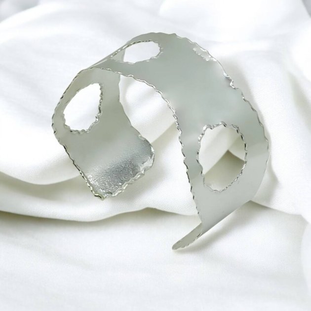 Bracciale rigido in argento 925 Athena Gioielli al naturale
