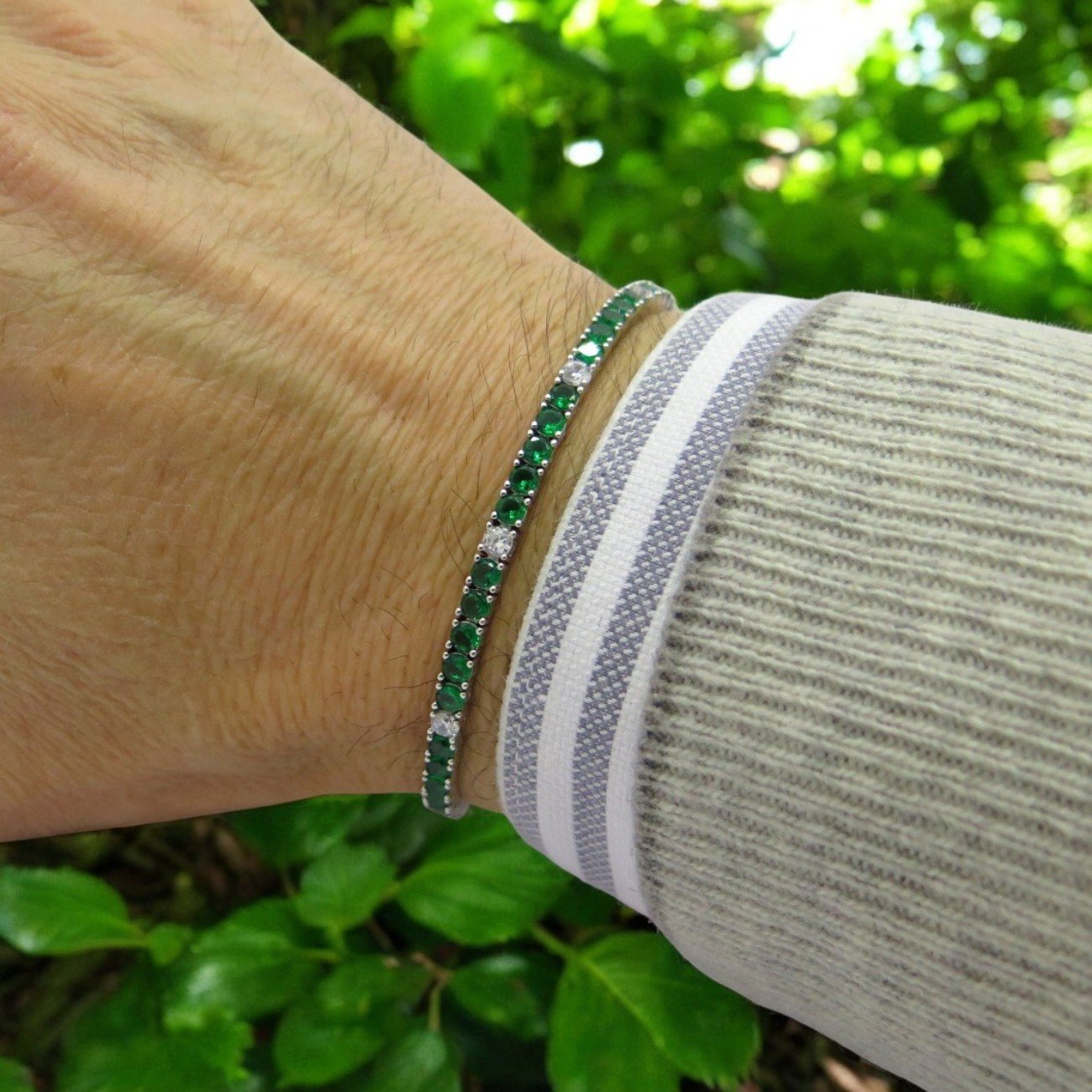Bracciale Donna TELAIN In Argento Con Ciondolo - Elegante E Versatile, Gioiello Regolabile Per Polso O Braccio, Taglia L