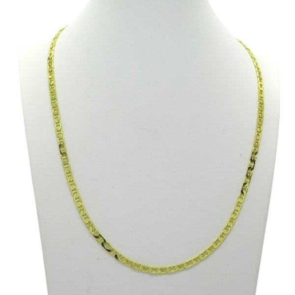 Collana marina uomo placcata oro in argento 925 - 60 cm