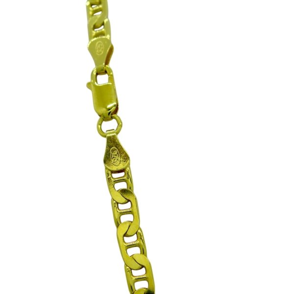 Collana marina uomo placcata oro in argento 925 - 60 cm