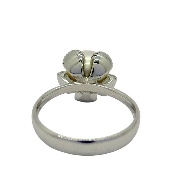 Anello perla in oro bianco