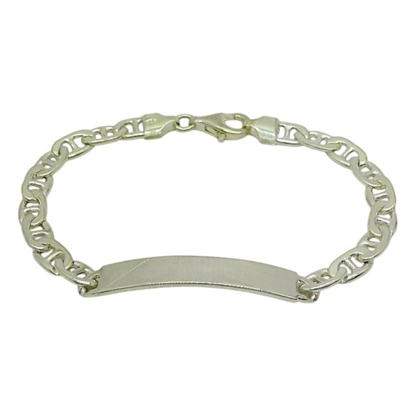 Bracciale piastrina per incisioni Venerio argento