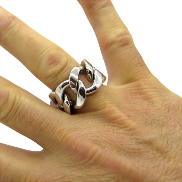 Anello uomo groumette in argento 925