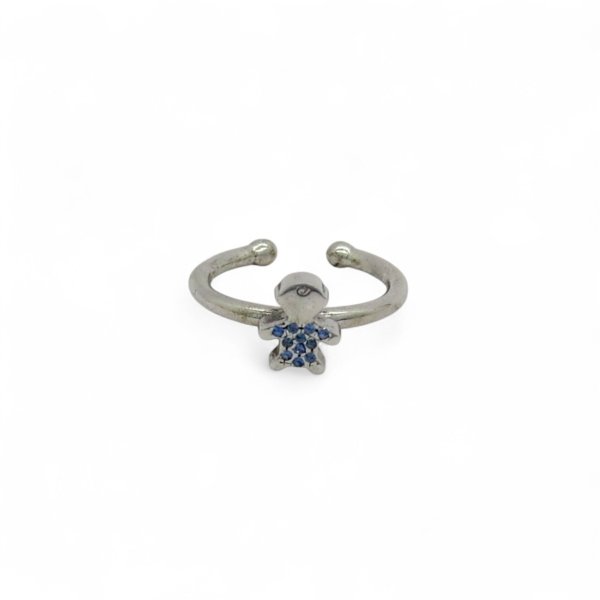 Anello mamma bimbo regolabile in argento 925