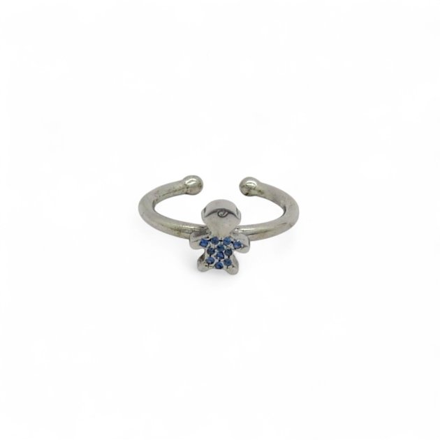 Anello mamma bimbo regolabile in argento 925