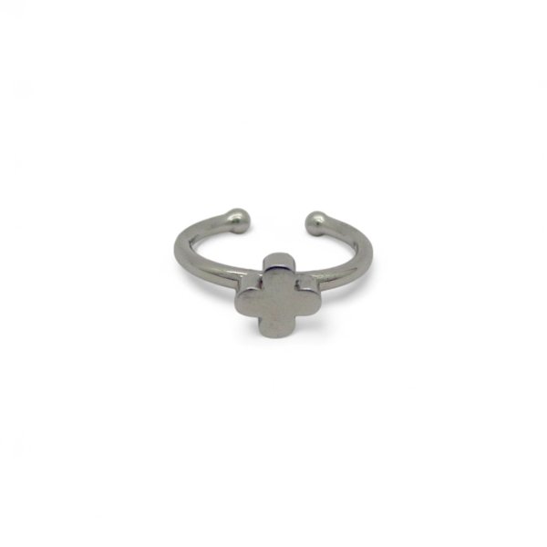 Anello quadrifoglio misura regolabile in argento 925