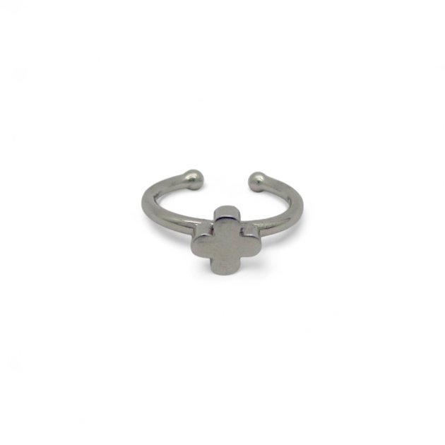 Anello quadrifoglio misura regolabile in argento 925