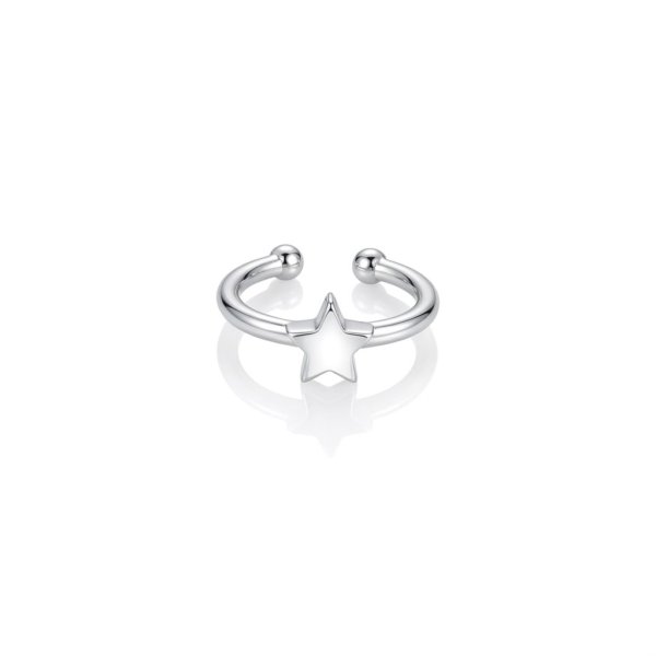 Anello stella misura regolabile in argento 925