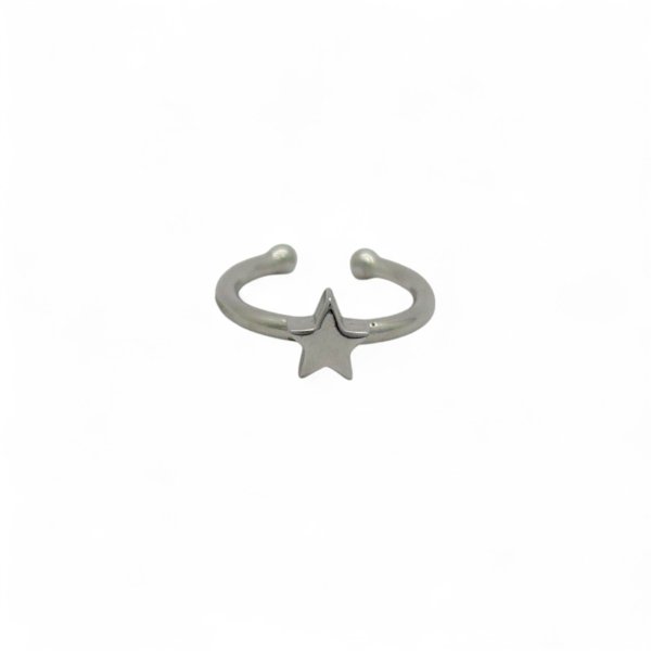 Anello stella misura regolabile in argento 925