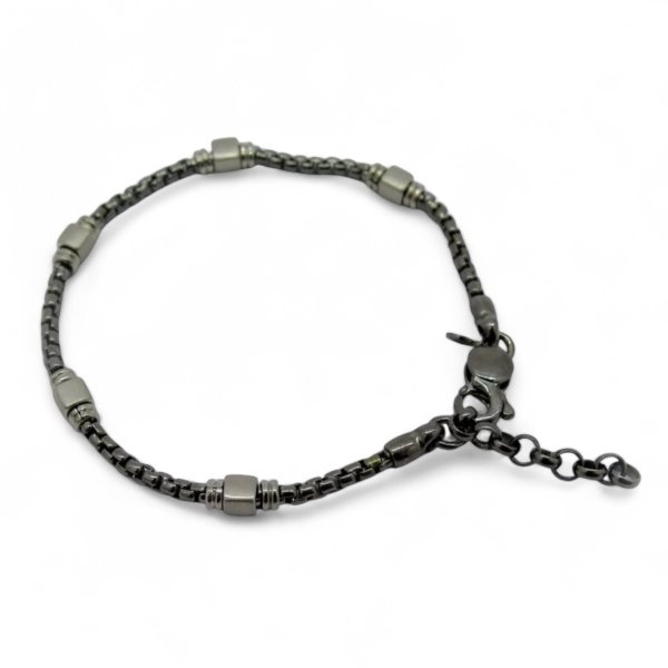 Bracciale uomo brunito Venerio argento 925