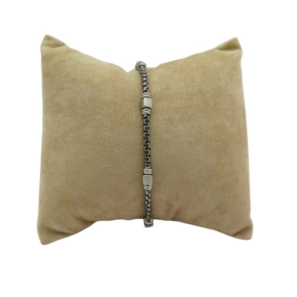 Bracciale uomo brunito Venerio argento 925