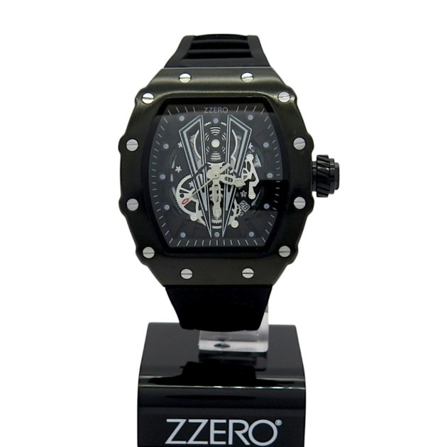 Orologio black cassa tonneau zzero
