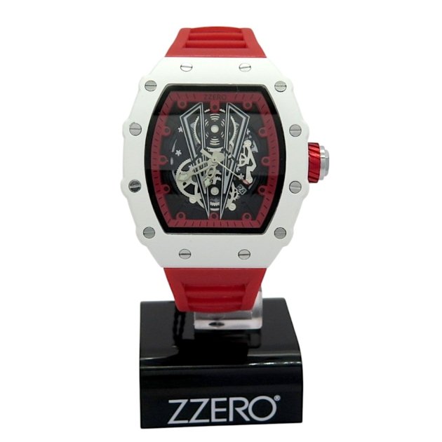 Orologio cassa bianca tonneau moda