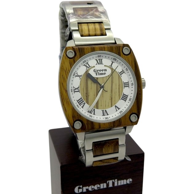 Orologio rasoio in legno barbershop