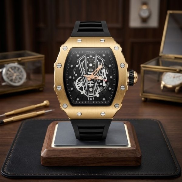 Orologio tonneau rosè cassa zzero