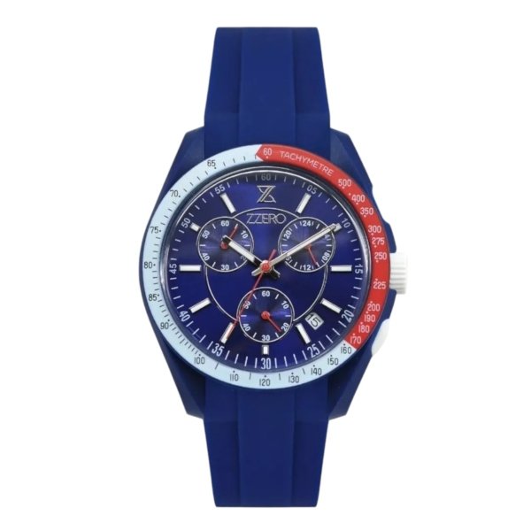 Orologio uomo cinturino blu in gomma Zzero ZZ9001C2