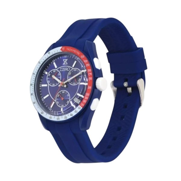 Orologio uomo cinturino blu in gomma Zzero ZZ9001C2