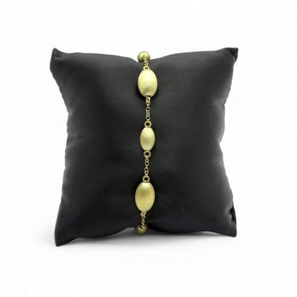 Bracciale barilotti Sovrani Argento placcato oro giallo