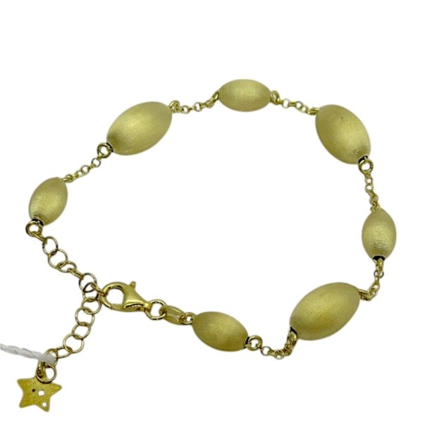 Bracciale barilotti Sovrani Argento placcato oro giallo