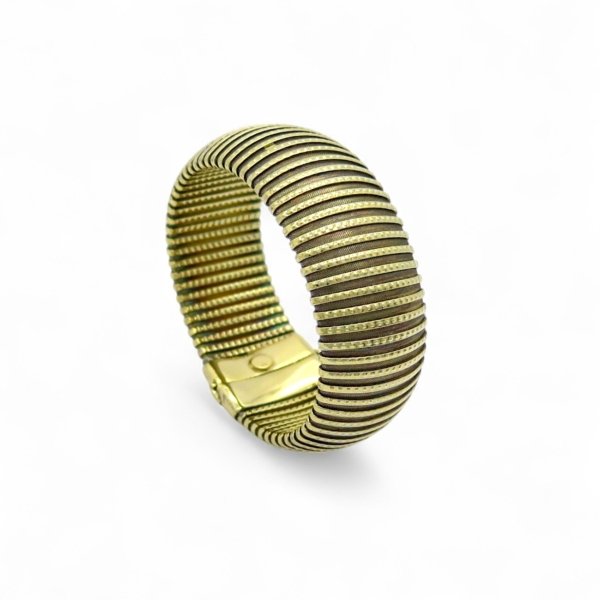 Bracciale rigido in argento 925 placcato oro giallo