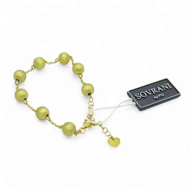 Bracciale sfere Sovrani Argento 925 placcato oro