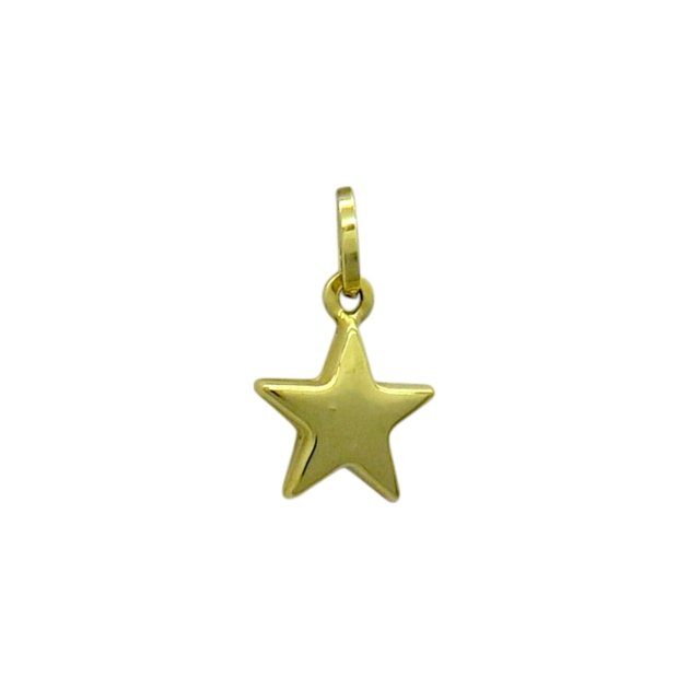 Ciondolo stella in oro giallo 18 ct