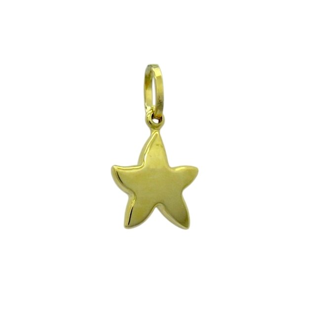 Ciondolo stella marina in oro giallo 18 ct