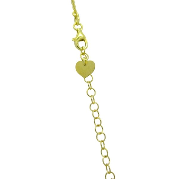 Collana asimmetrica chicchi di riso Sovrani Argento 925 placcato oro
