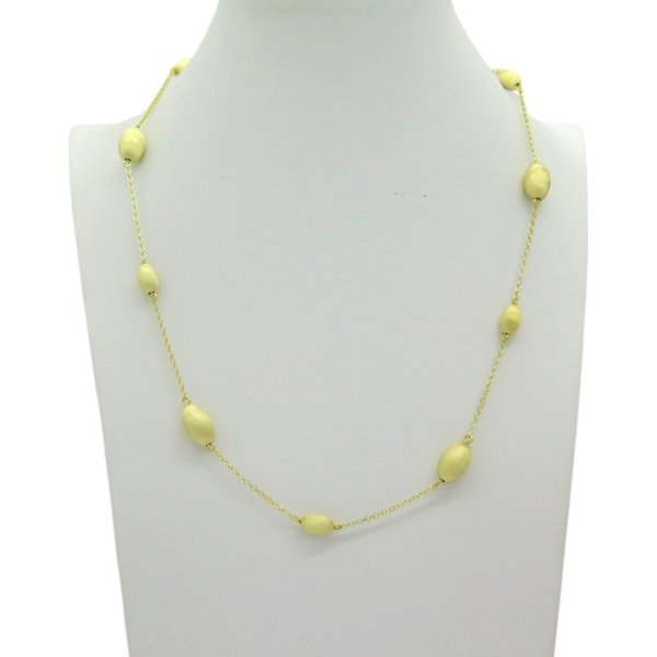 Collana barilotto Sovrani Argento 925 placcato oro