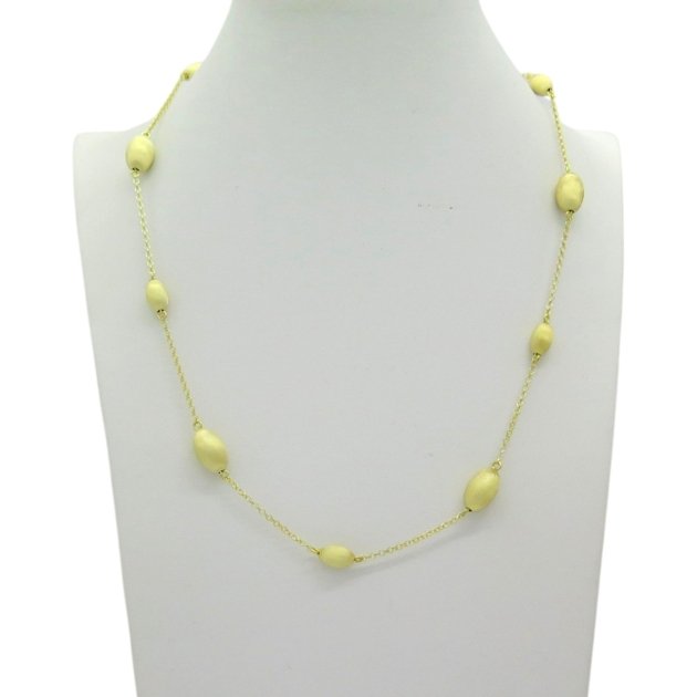 Collana barilotto Sovrani Argento 925 placcato oro