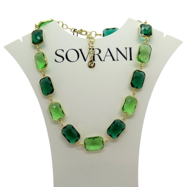 Collana cristallo verde Sovrani