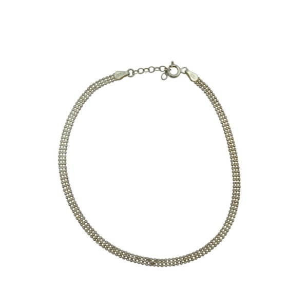 Cavigliera in argento 925 naturale